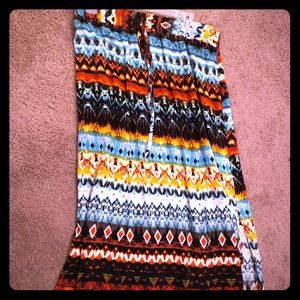 Long flowing boho skirt